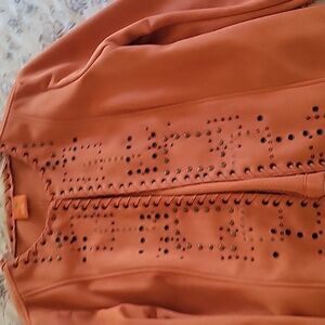 Hearts of Palm faux suede jacket size large